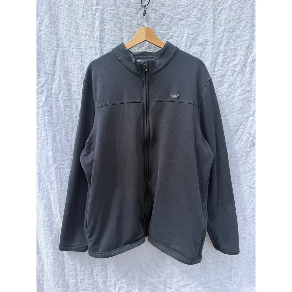Travis Mathew Full Zip Jacket Mens Black Mock Neck Long Sleeve Golf XXL